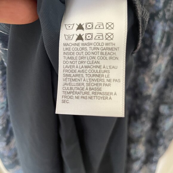 Lucky Brand Women's Floral Long Sleeve Midi Dress NWOT Lined Ribbon Detail - Picture 6 of 11